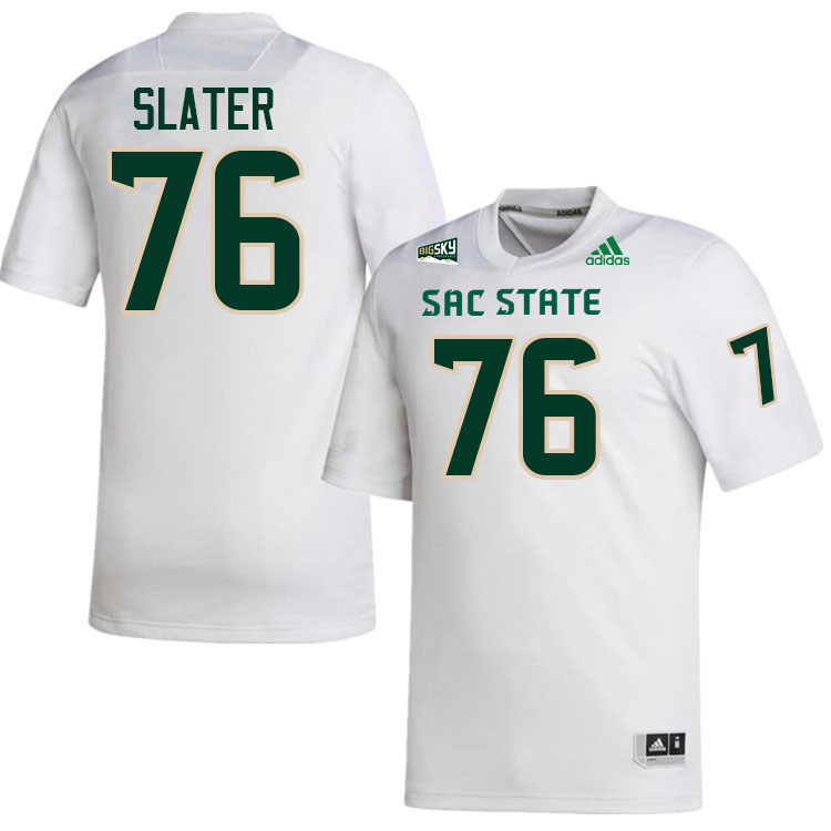 Jackson Slater SAC State Jersey,Sacramento State Hornets #76 Jackson Slater Jersey-White